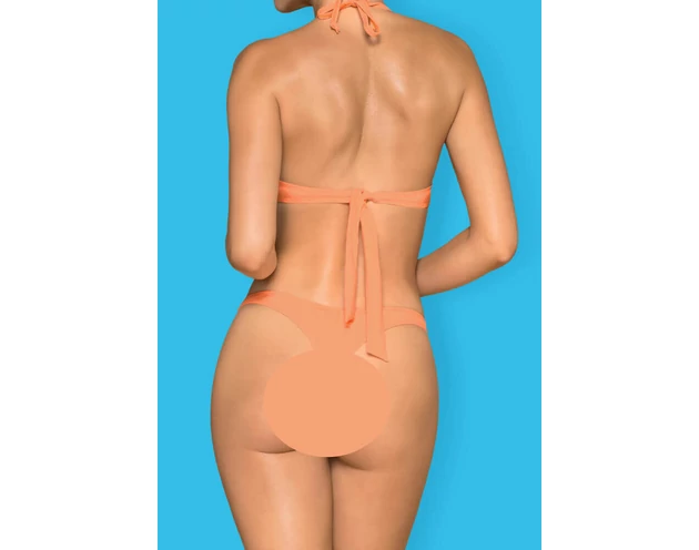 Obsessive Paralia - merevítős, nyakpántos bikini (korall)