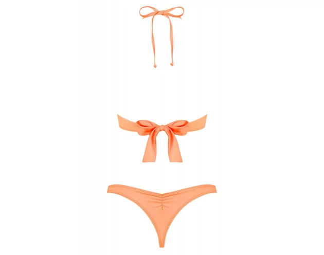 Obsessive Paralia - merevítős, nyakpántos bikini (korall)