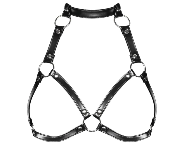 Obsessive A740 - nyakpántos dísz testhám felső (fekete) - S-L