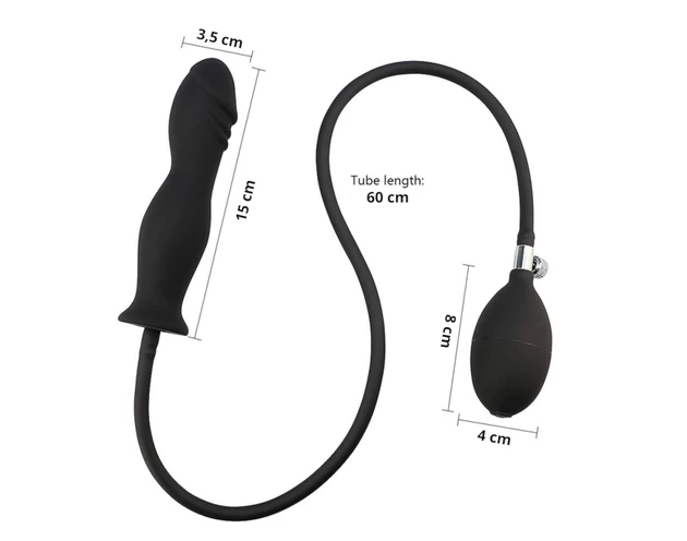 Wild Play - pumpálható anál plug (fekete)