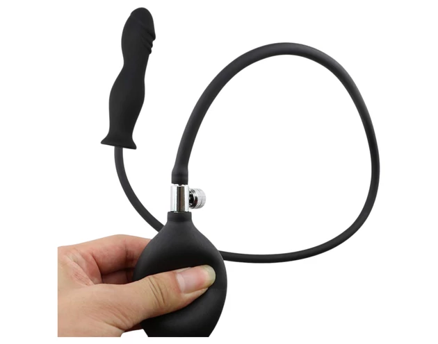 Wild Play - pumpálható anál plug (fekete)