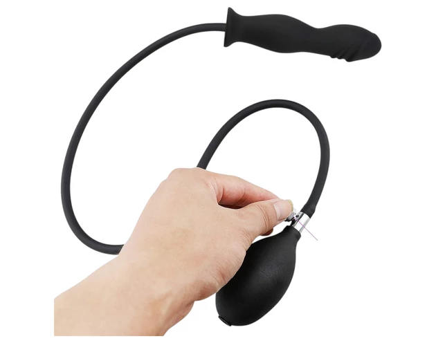 Wild Play - pumpálható anál plug (fekete)