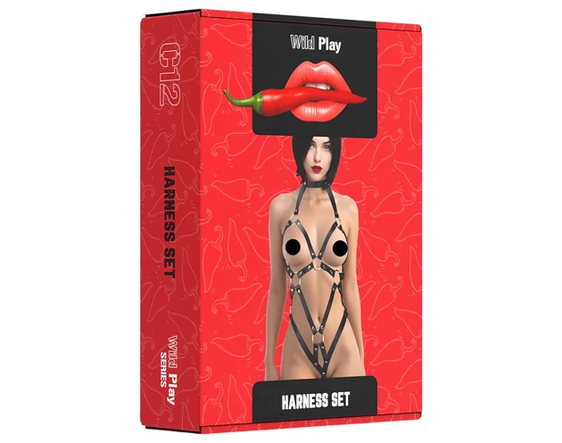 Wild Play - testhám body (fekete)