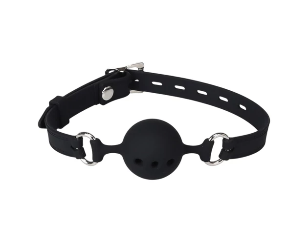 Wild Play - szilikon szájpecek (fekete)