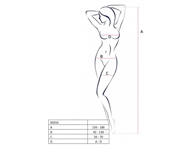 Passion BS016 - minimalista necc szett (fekete) - S-L