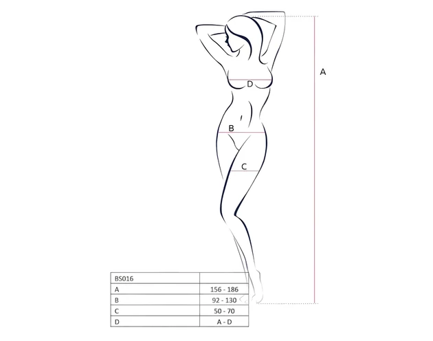 Passion BS016 - minimalista necc szett (piros) - S-L