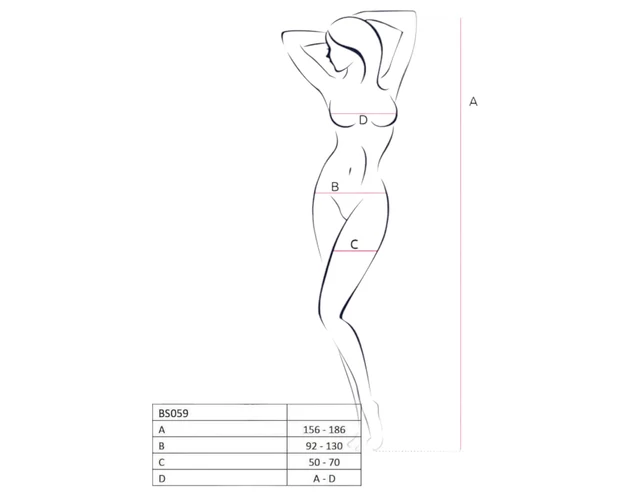 Passion BS059 - necc szett (piros) - S-L