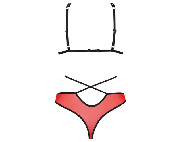 Passion Peonia - melltartó szett (piros)