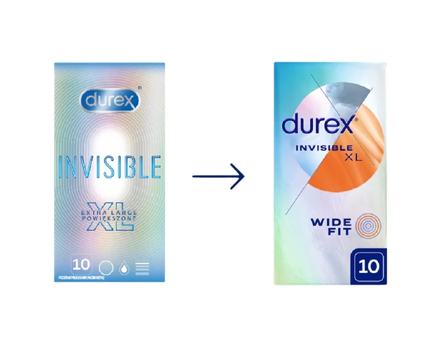 Durex Invisible XL - extra nagy óvszer (10db)