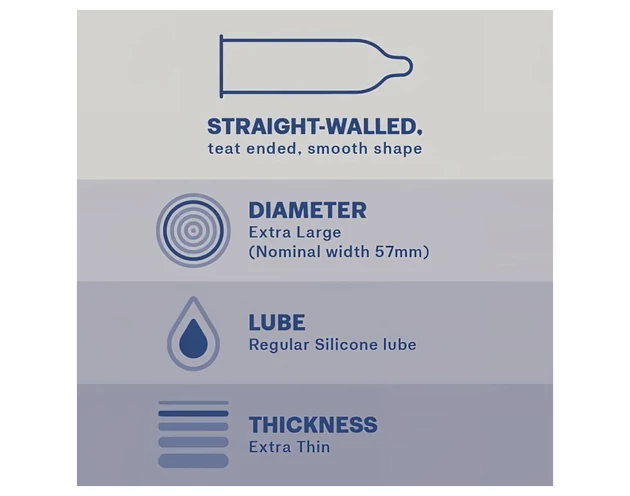 Durex Invisible XL - extra nagy óvszer (10db)