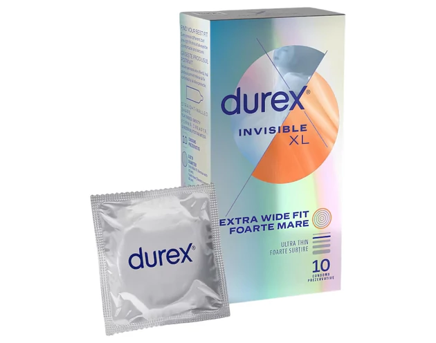 Durex Invisible XL - extra nagy óvszer (10db)