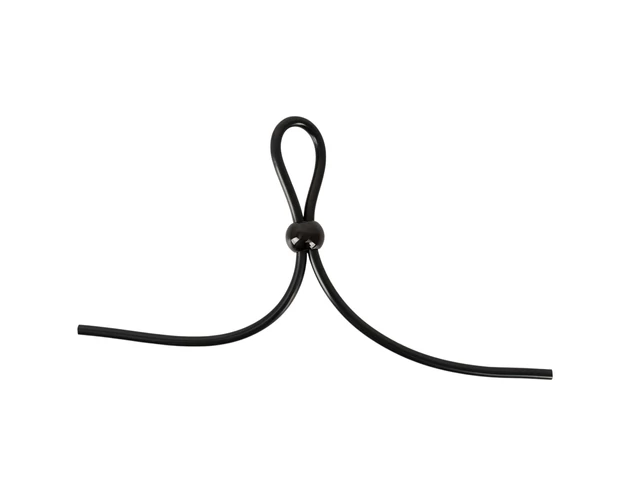 Magic Shiver - állítható péniszgyűrű (fekete)