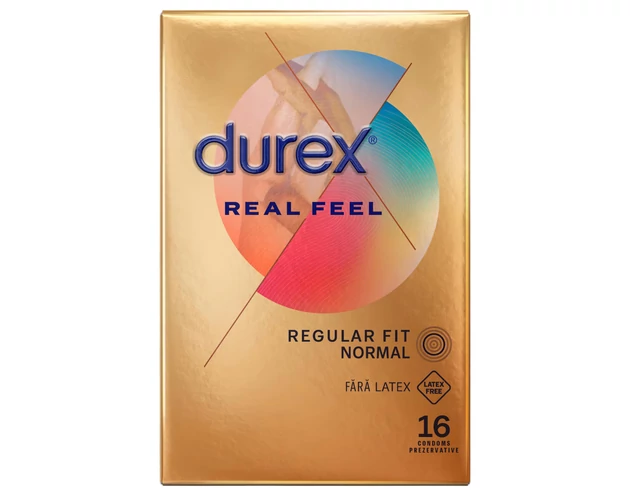Durex Real Feel - latexmentes óvszer (16db)