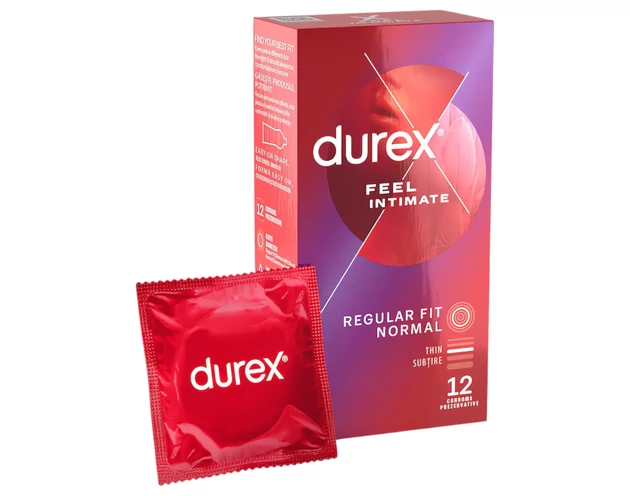 Durex Feel Intimate - vékonyfalú óvszer csomag (2x12db)
