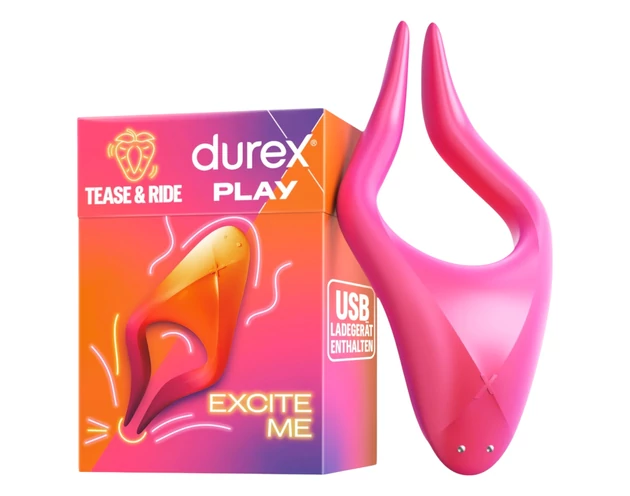 Durex Tease & Ride - erogén zóna izgató (pink)