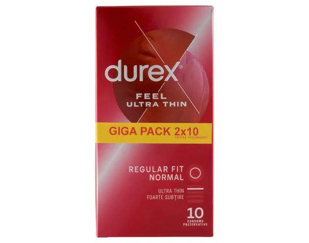 Durex Feel Ultra Thin - ultra élethű óvszer (2x10db)