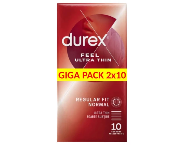 Durex Feel Ultra Thin - ultra élethű óvszer (2x10db)
