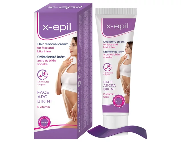 X-Epil - szőrtelenítő krém arcra/bikini vonalra (40ml)