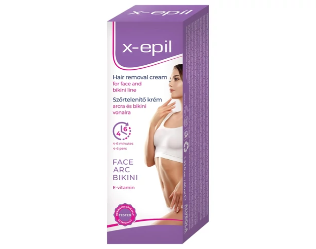 X-Epil - szőrtelenítő krém arcra/bikini vonalra (40ml)