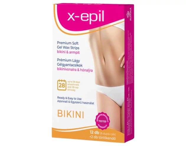 X-Epil - használatra kész gyantacsík 12db - bikini/hónalj
