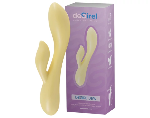Desirel Desire Dew - okos, csiklókaros vibrátor (sárga)