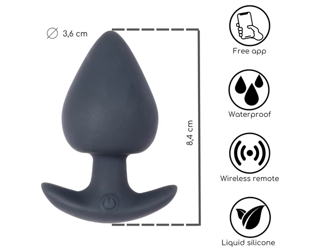 Desirel Obsidian - okos, anál vibrátor (fekete)