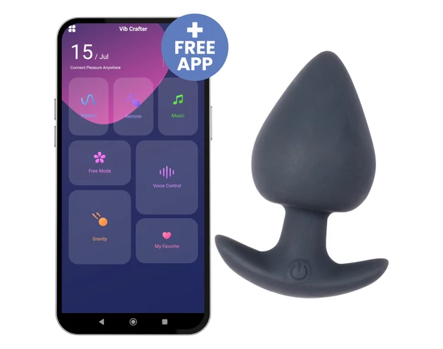 Desirel Obsidian - okos, anál vibrátor (fekete)