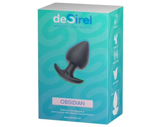 Desirel Obsidian - okos, anál vibrátor (fekete)
