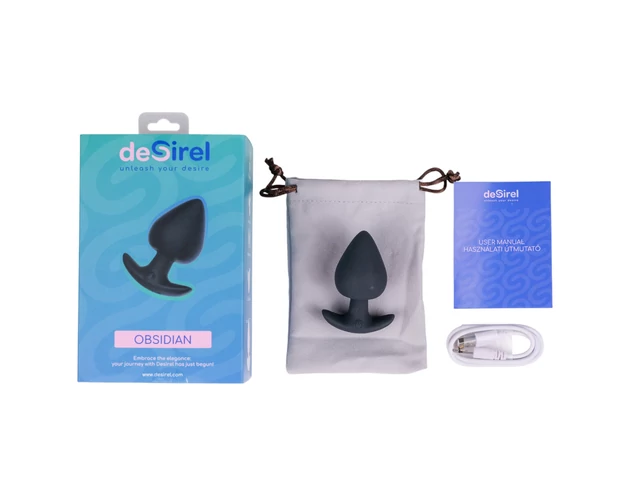 Desirel Obsidian - okos, anál vibrátor (fekete)