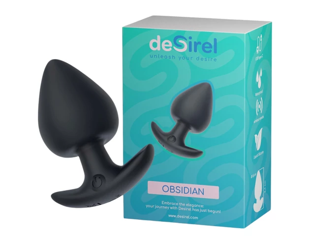 Desirel Obsidian - okos, anál vibrátor (fekete)