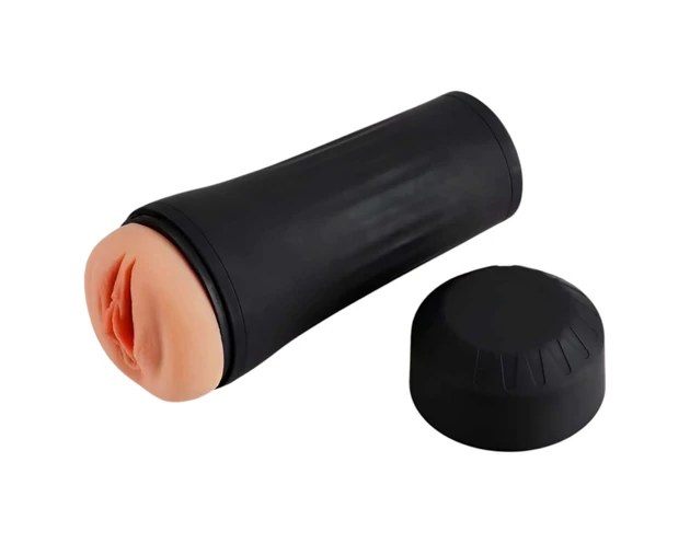 Desirel True Touch - élethű vibrációs műpunci (natúr-fekete)