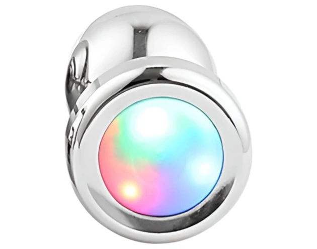 Desirel GlowPlug - világító anál plug - kicsi (ezüst)