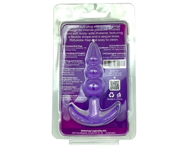 Desirel - gömbös anál plug (lila)