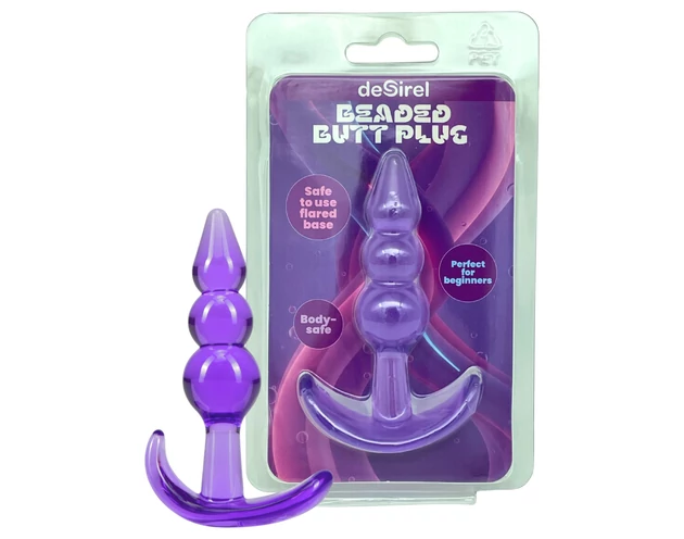 Desirel - gömbös anál plug (lila)