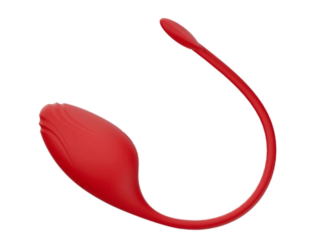 Funny Me - okos vibrációs tojás ördögvillával (piros)