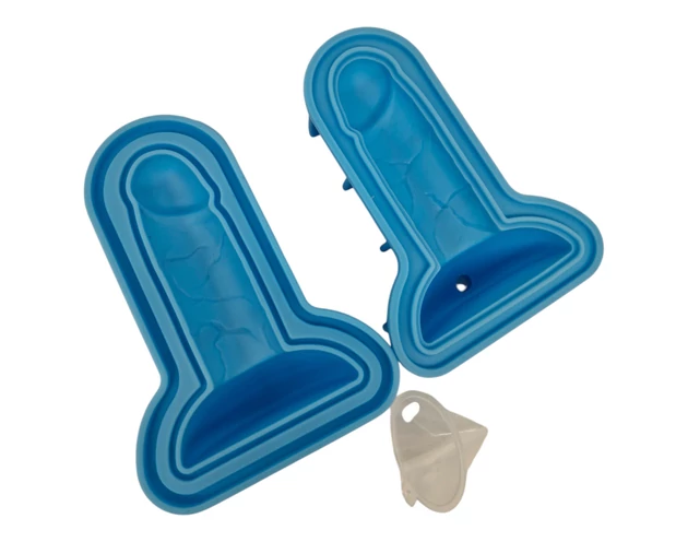 Dildó jégkocka készítő (kék)