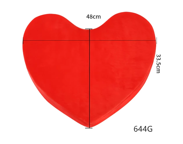 Magic Pillow - szív alakú szexpárna (piros)