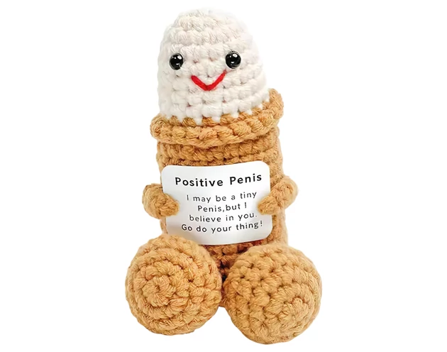 Pozitív pénisz - kötött (natúr)