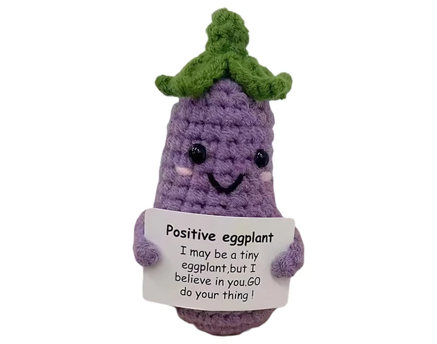 Pozitív padlizsán - kötött (lila)