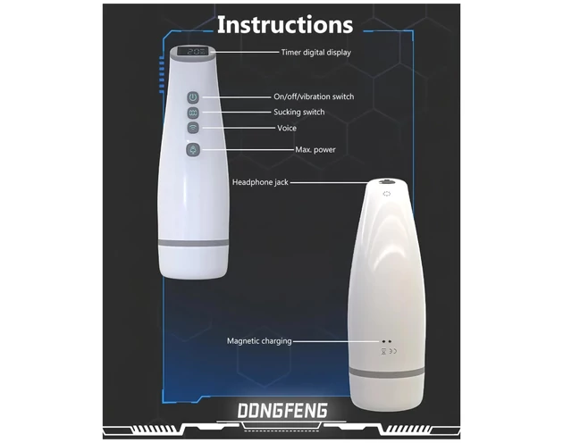 Lonely - szívó, melegítő maszturbátor hangeffektussal (fehér)