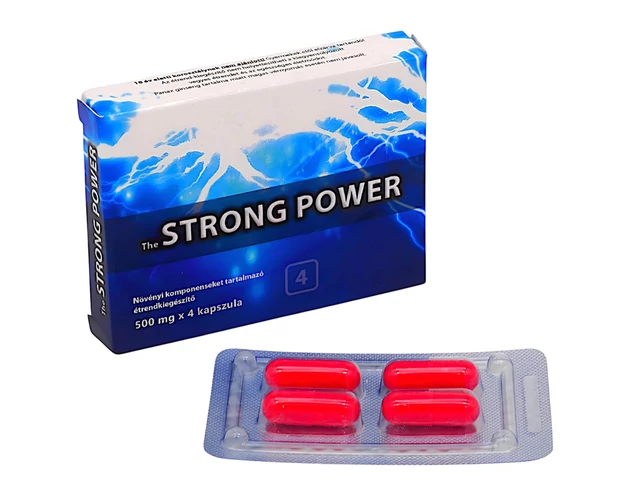 Strong Power Plus - étrend kiegészítő kapszula férfiaknak (4db)