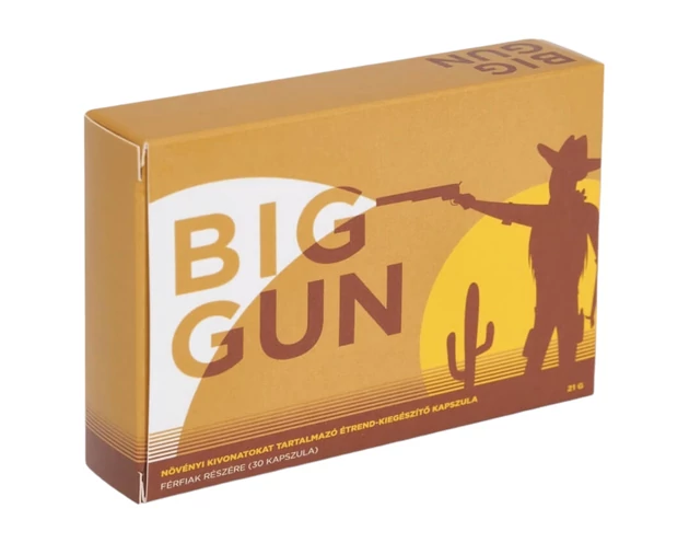 Big Gun - étrend kiegészítő kapszula férfiaknak (30db)