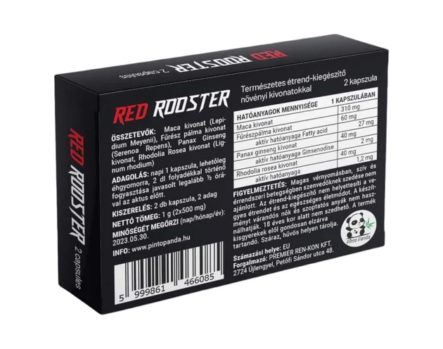 Red Rooster - természetes étrend kiegészítő férfiaknak (2db)
