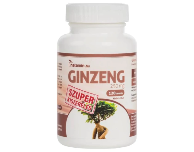 Netamin Ginzeng 250mg - étrend-kiegészítő kapszula (40db)