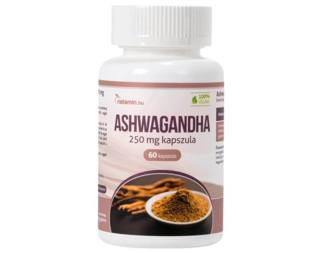 Netamin Ashwagandha 250mg - étrend kiegészítő kapszula (60db)