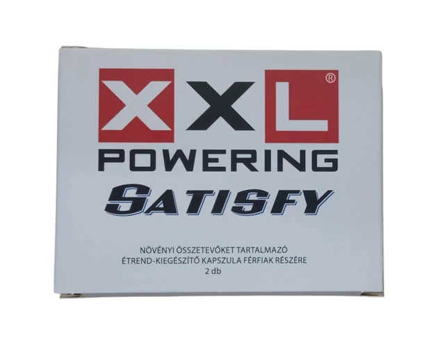 XXL powering Satisfy - erős, étrend-kiegészítő férfiaknak (2db)