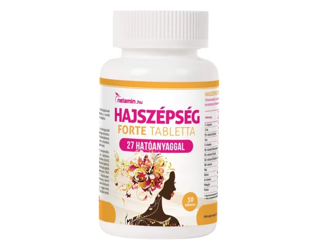 Netamin Hajszépség FORTE - étrend kiegészítő kapszula (30db)