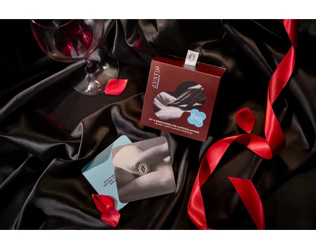 Lustiq - vágyfokozó csokoládé és kártyajáték díszcsomag