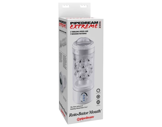 PDX Roto-Bator - vibrációs szájmaszturbátor (fehér)