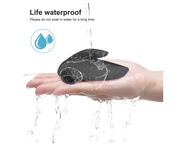 AlvUp - léghullámos csikló izgató vibrátor (fekete)